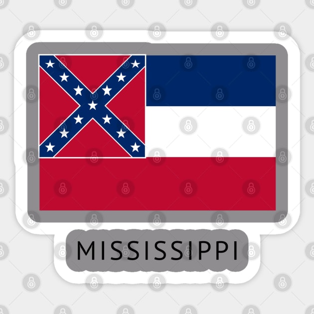 Mississippi state flag Sticker by MARCHY